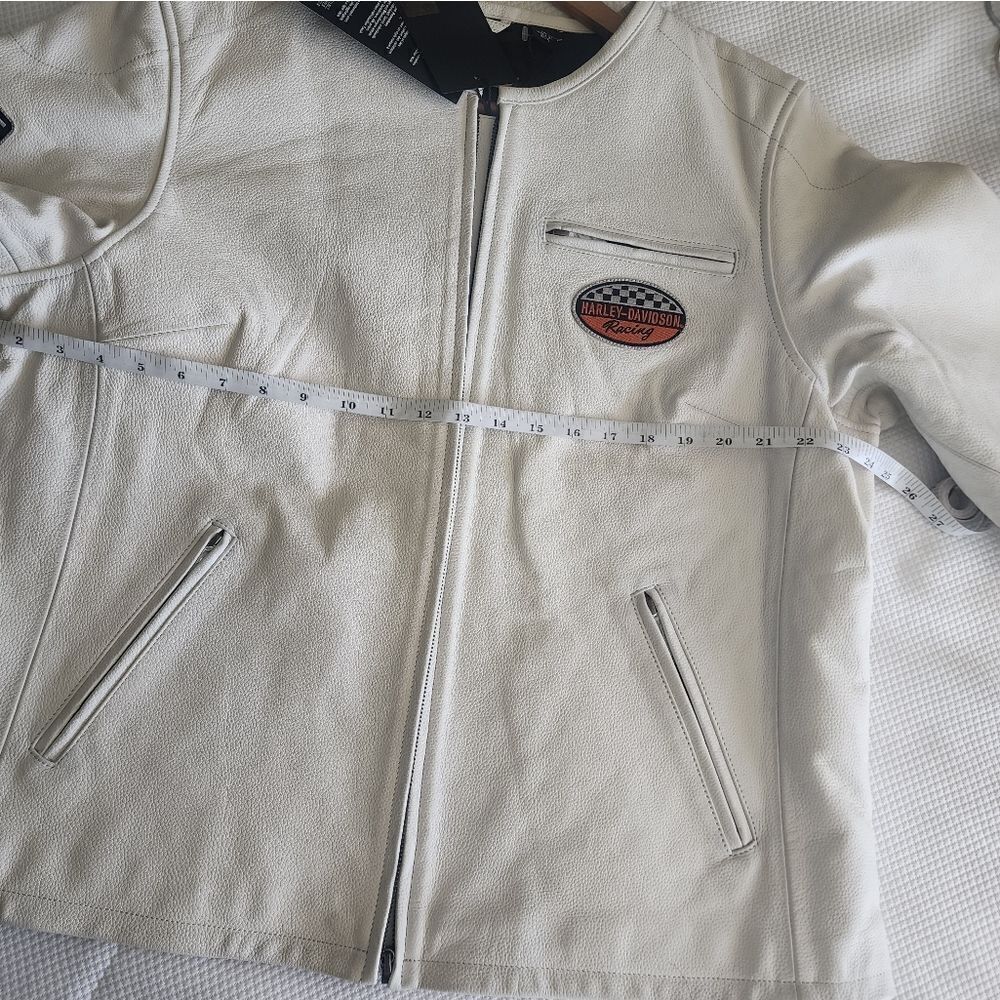 Harley Davidson Jacket WOMEN'S 120TH ANNIVERSARY CAFE RACER 100% LEATHER JACKET - Picture 11 of 16